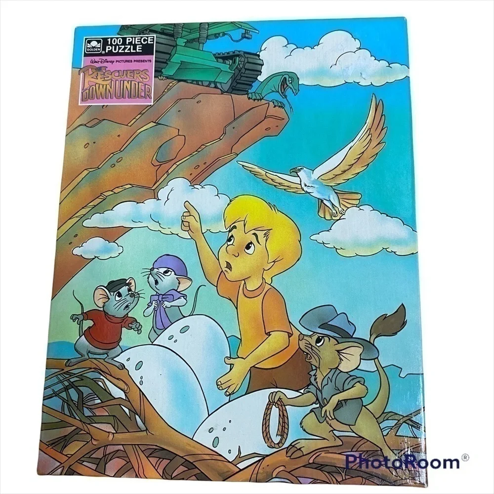 Rescuers Down Under Vintage Puzzle Disney 100 Pieces Kids Toy